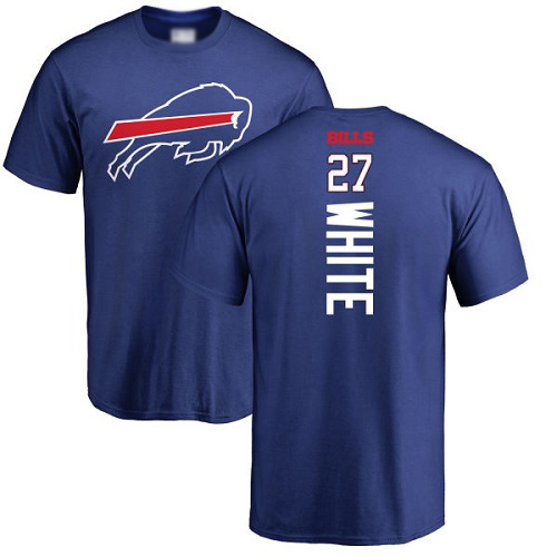 Men NFL Buffalo Bills #27 Tre Davious White Royal Blue Backer T Shirt